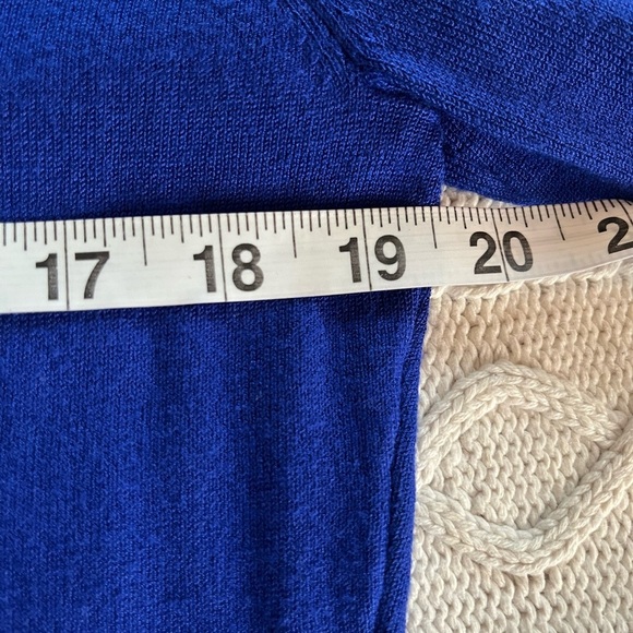 NEW! Cyrus Rich Blue Viscose Top With Jeweled Neckline Women’s Size Large - Picture 14 of 15